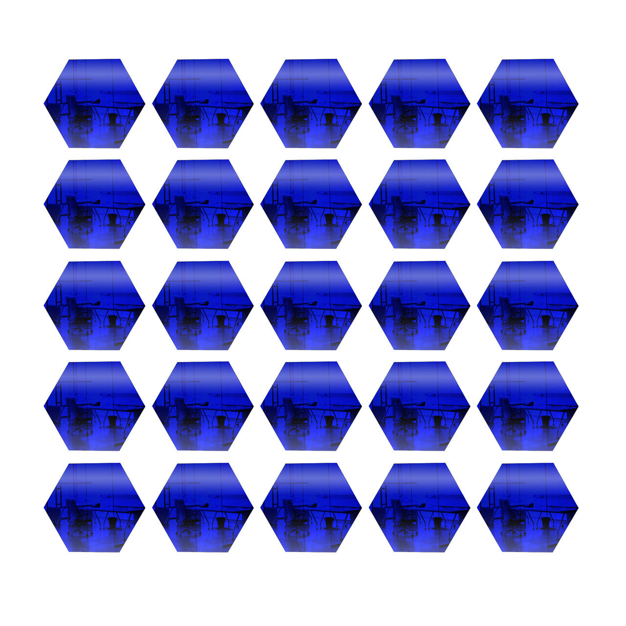 25 Pack Hexagon Shaped Mirror Acrylic Pieces for Arts and Crafts