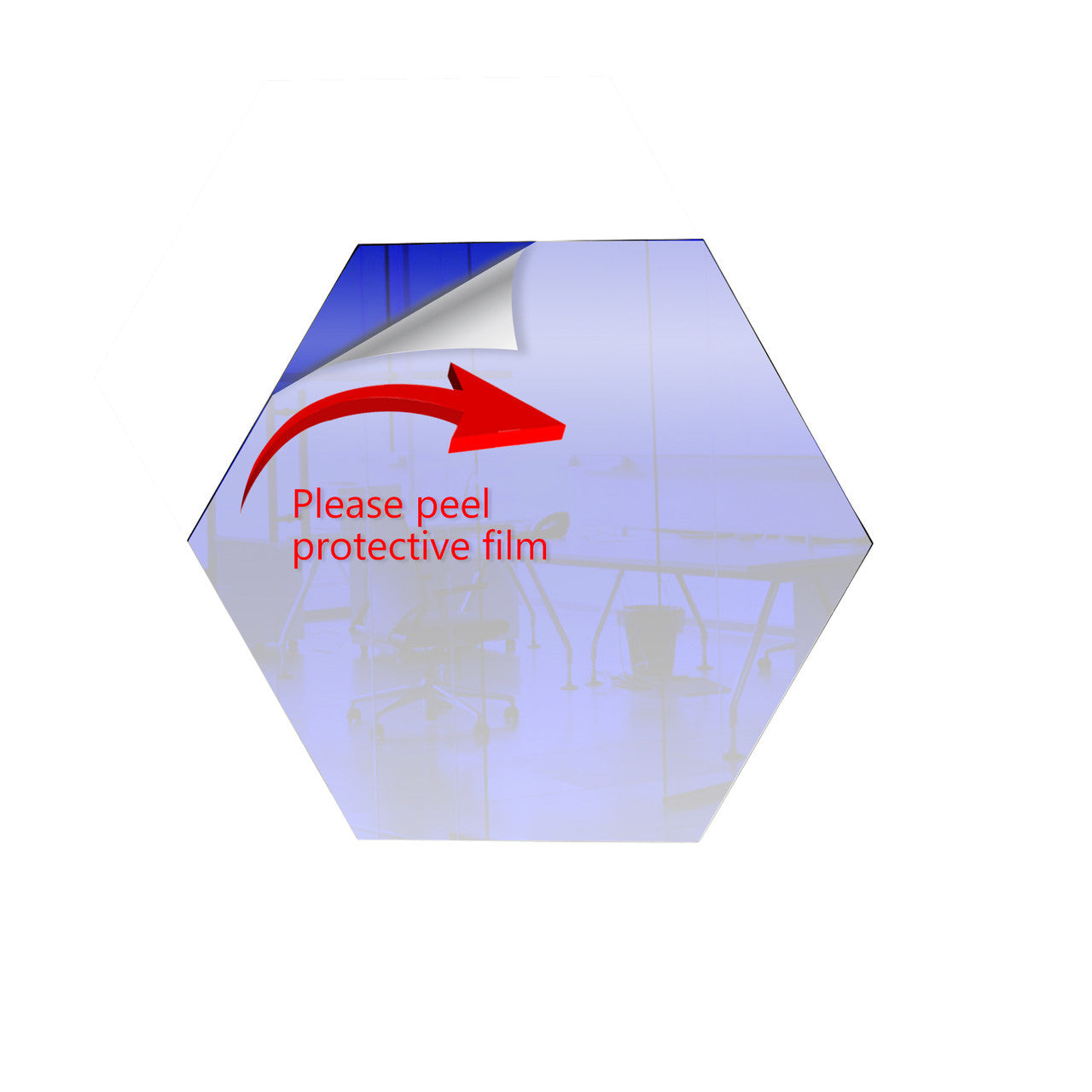 25 Pack Hexagon Shaped Mirror Acrylic Pieces for Arts and Crafts