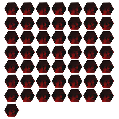 50 Pack Hexagon Shaped Mirror Acrylic Pieces for Arts and Crafts