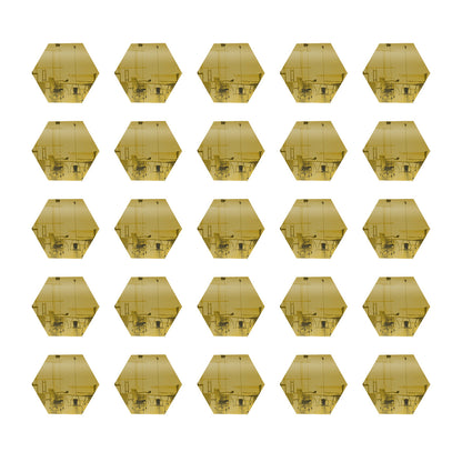 25 Pack Hexagon Shaped Mirror Acrylic Pieces for Arts and Crafts