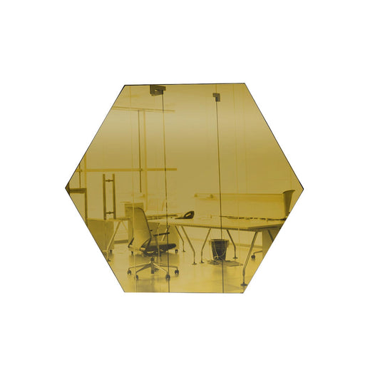 Gold Hexagon Shaped Mirror Acrylic Pieces for Arts and Crafts