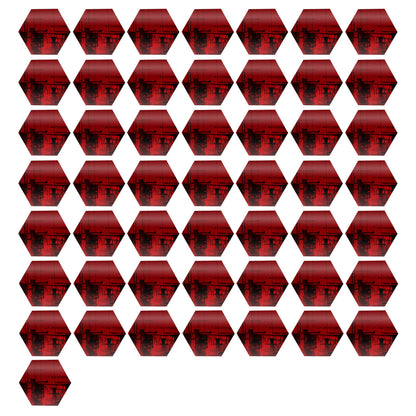 50 Pack Hexagon Shaped Mirror Acrylic Pieces for Arts and Crafts