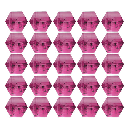 25 Pack Hexagon Shaped Mirror Acrylic Pieces for Arts and Crafts