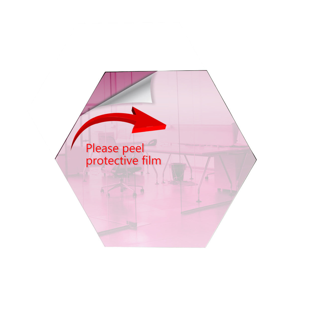 25 Pack Hexagon Shaped Mirror Acrylic Pieces for Arts and Crafts