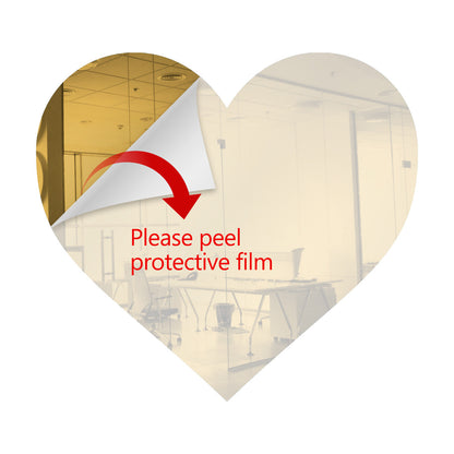 50 Pack Heart Shaped Mirror Acrylic Pieces for Arts and Crafts