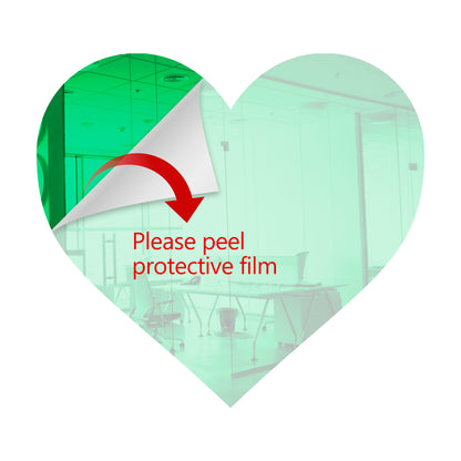 25 Pack Heart Shaped Mirror Acrylic Pieces for Arts and Crafts