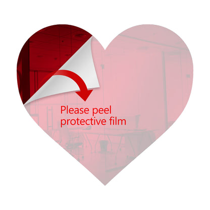 Medium Red Heart Shaped Mirror Acrylic Pieces for Arts and Crafts