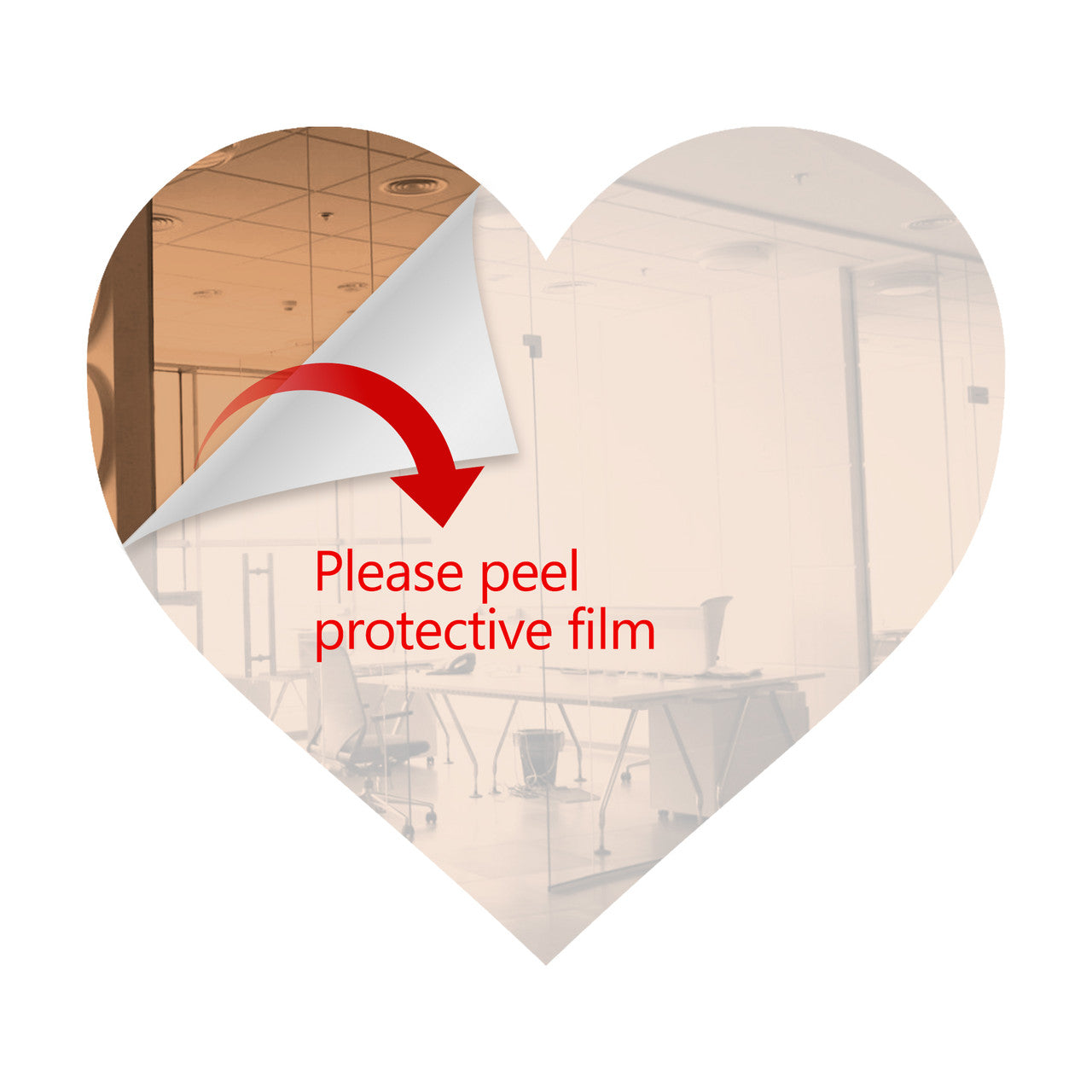 Rose Gold Heart Shaped Mirror Acrylic Pieces for Arts and Crafts