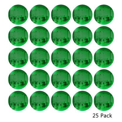 25 Pack Round Shaped Mirror Acrylic Pieces for Arts and Crafts