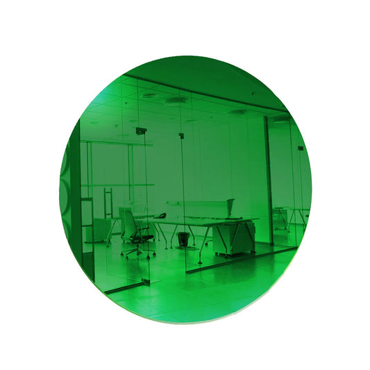 Light Green Round Mirror Acrylic Pieces for Arts and Crafts