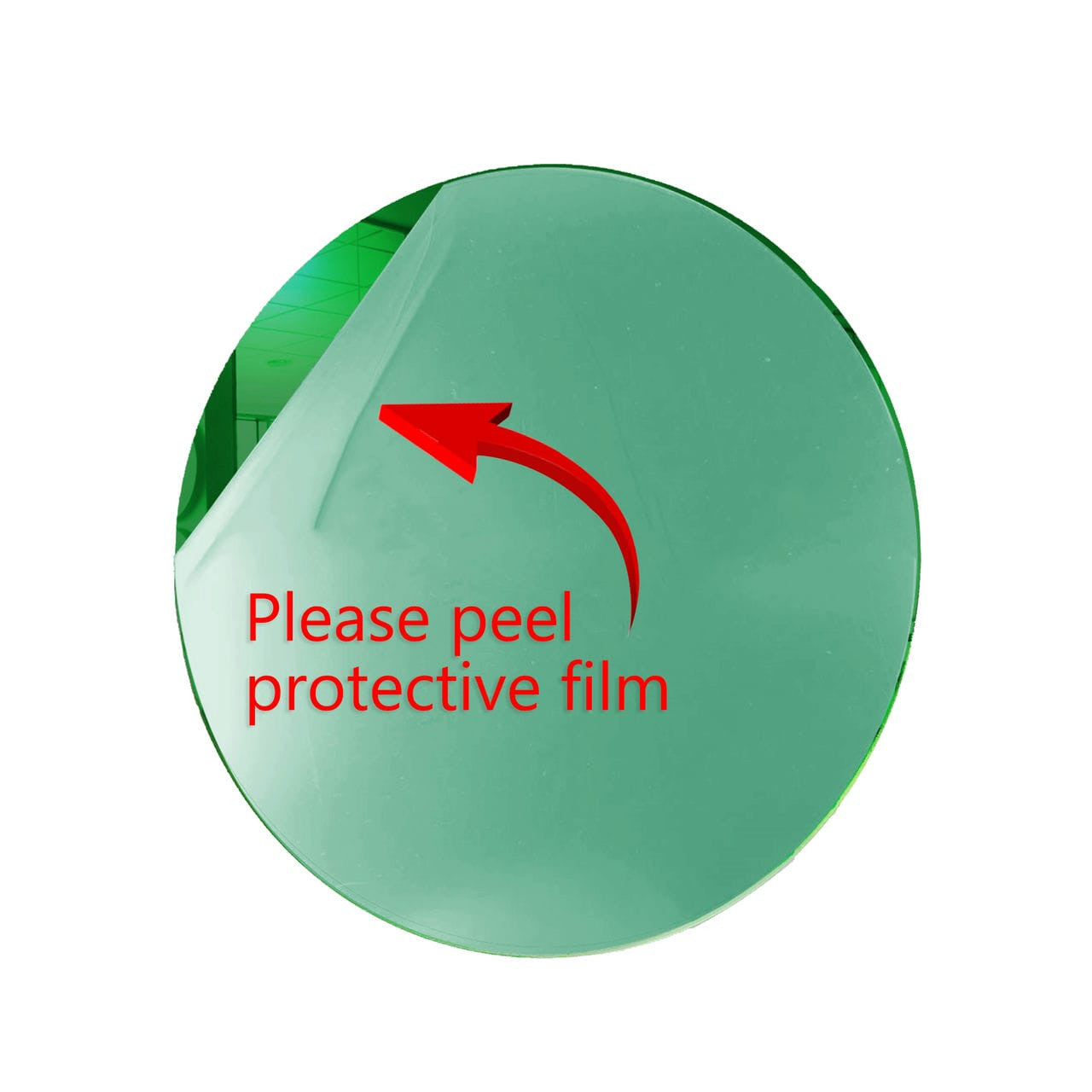 50 Pack Round Shaped Mirror Acrylic Pieces for Arts and Crafts