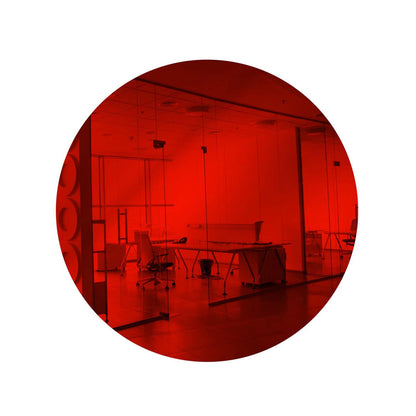 Light Red Round Shaped Mirror Acrylic Pieces for Arts and Crafts