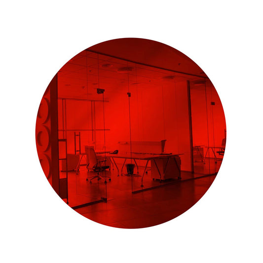 Light Red Round Shaped Mirror Acrylic Pieces for Arts and Crafts