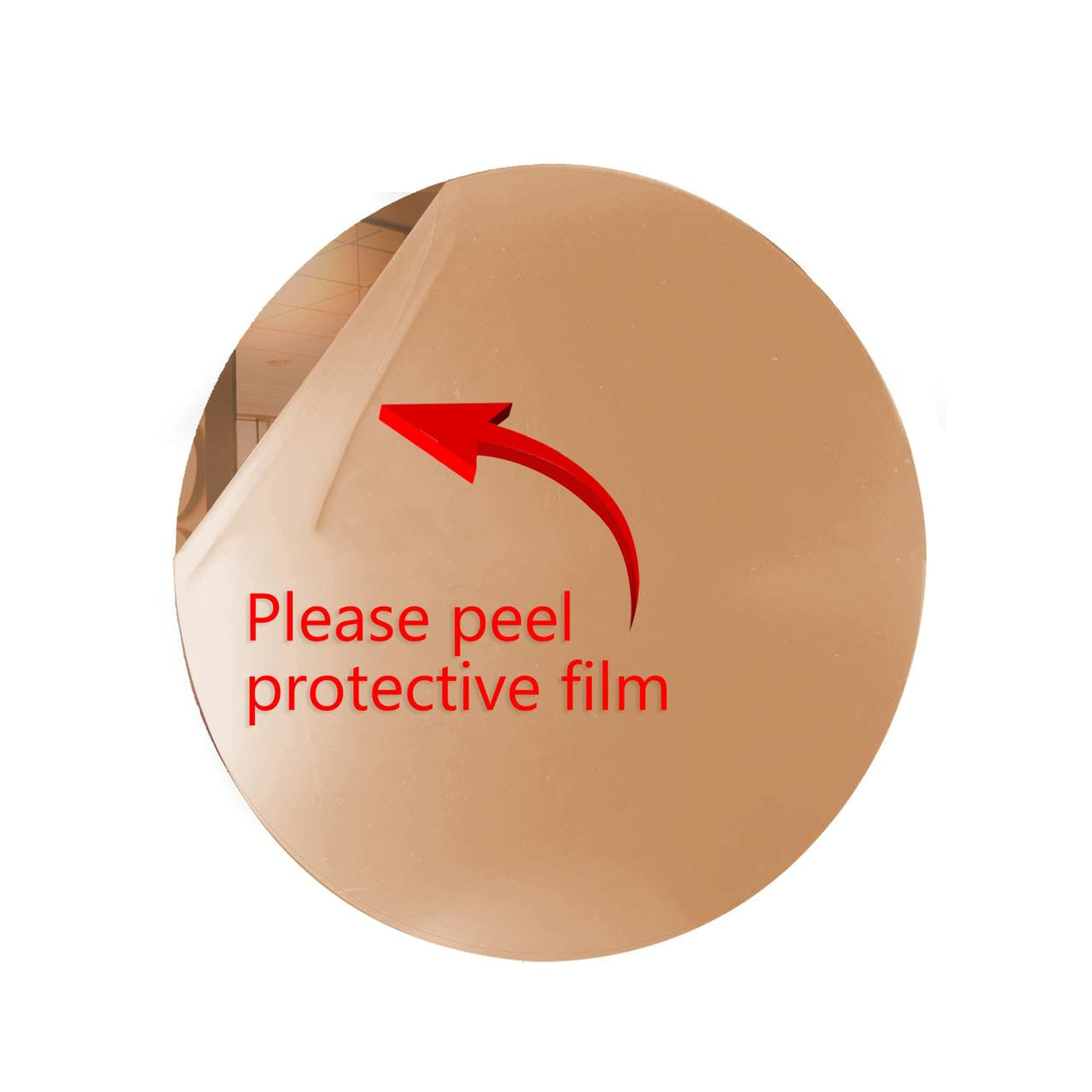 50 Pack Round Shaped Mirror Acrylic Pieces for Arts and Crafts