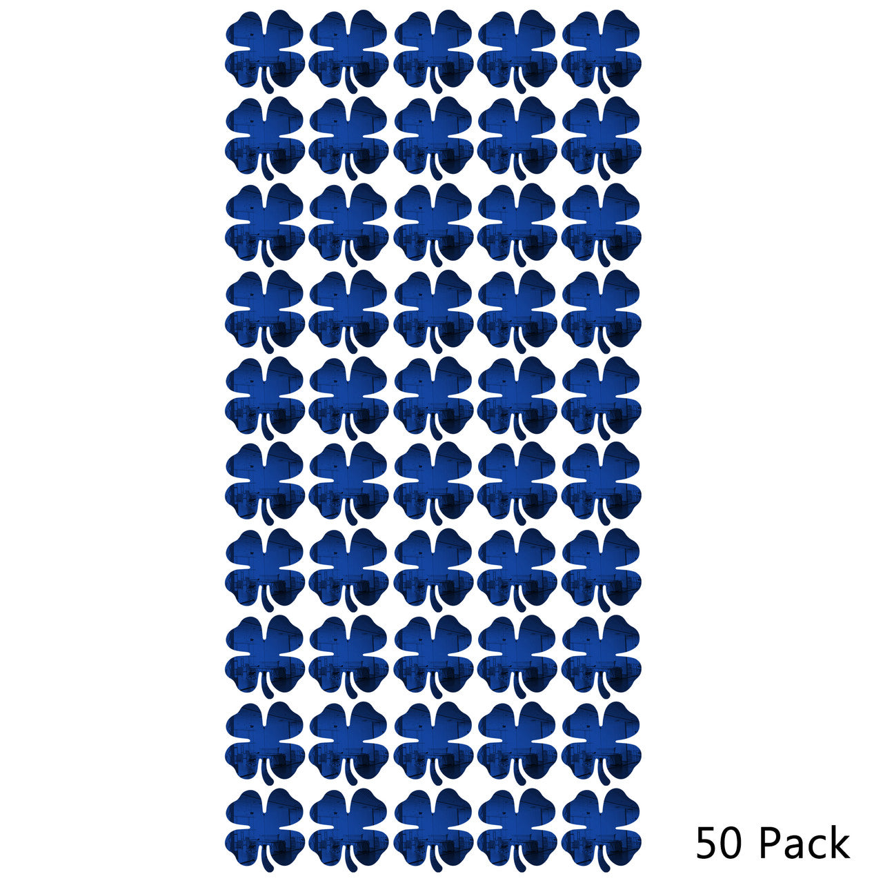50 Pack Shamrock Shape Acrylic Mirror Tiles Crafts Select Color