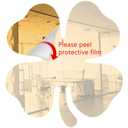 50 Pack Shamrock Shape Acrylic Mirror Tiles Crafts Select Color