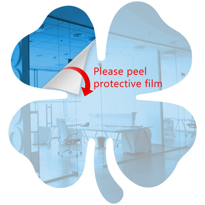 50 Pack Shamrock Shape Acrylic Mirror Tiles Crafts Select Color