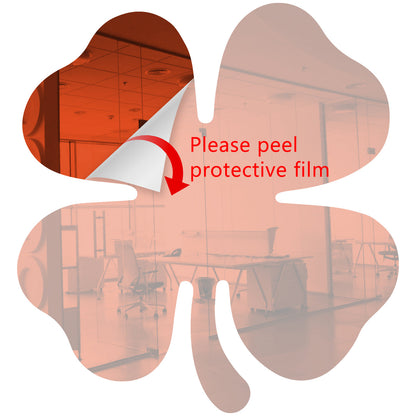 25 Pack Shamrock Shape Acrylic Mirror Tiles Crafts Select Color