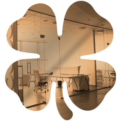 50 Pack Shamrock Shape Acrylic Mirror Tiles Crafts Select Color