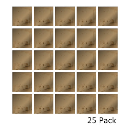 25 Pack Square Shaped Mirror Acrylic Pieces for Arts and Crafts