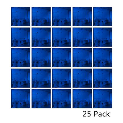 25 Pack Square Shaped Mirror Acrylic Pieces for Arts and Crafts