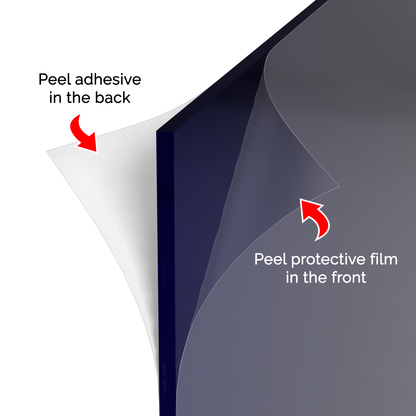 24" x 24" Acrylic Mirror Sheet with Adhesive Back