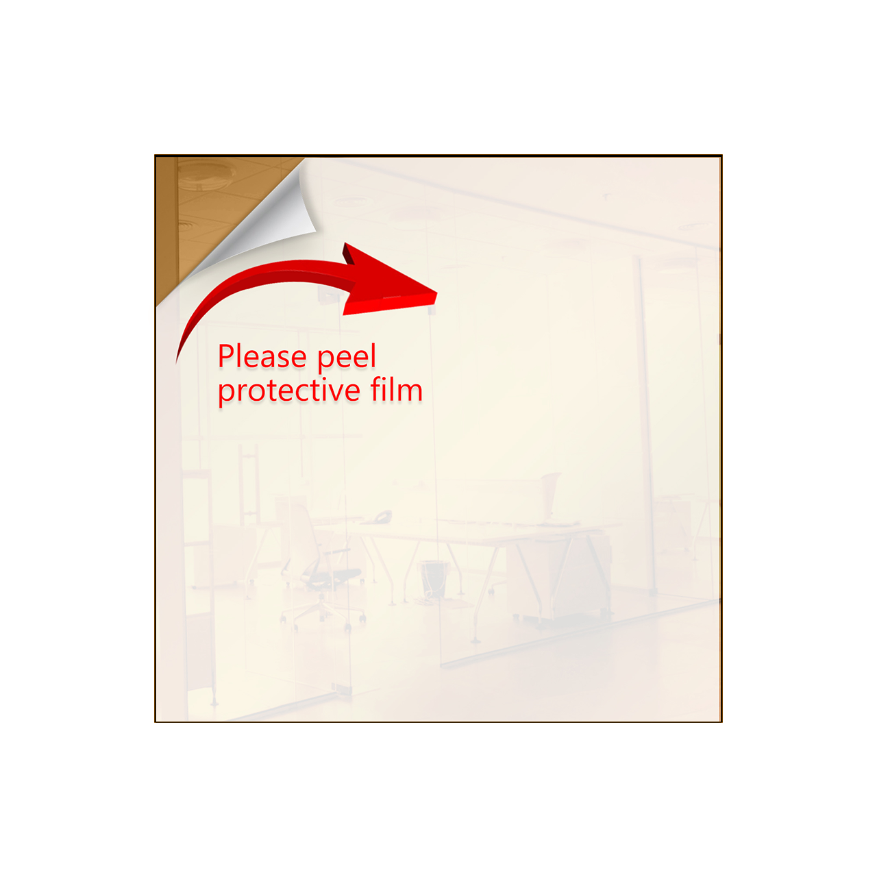 24" x 24" Acrylic Mirror Sheet with Adhesive Back