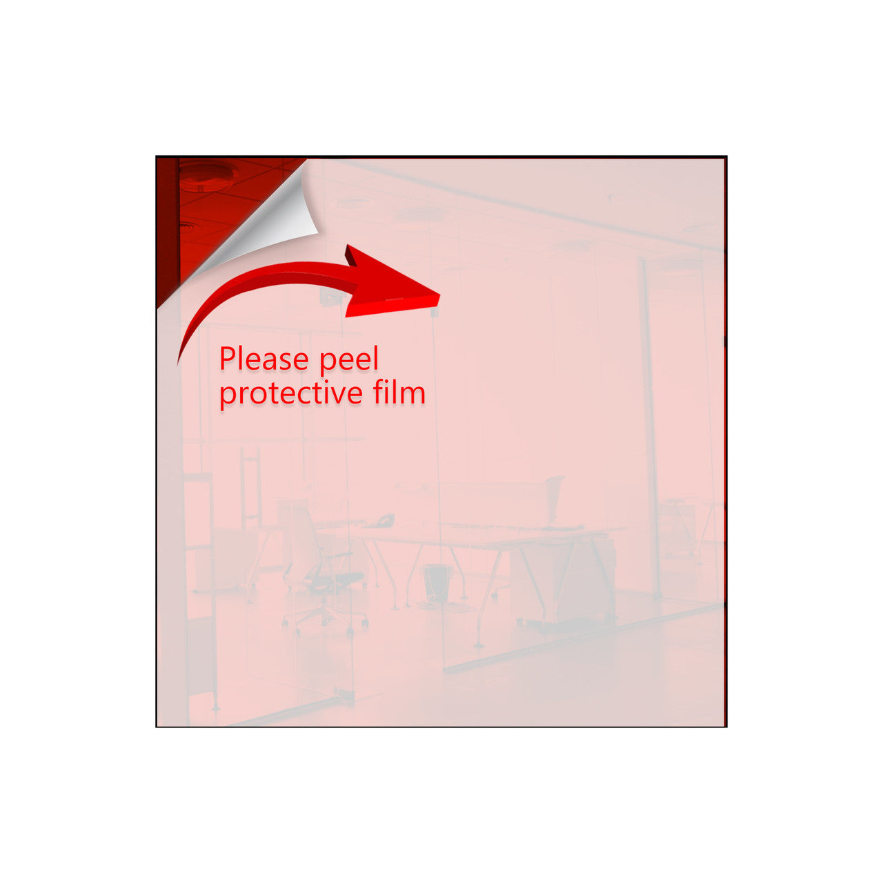 24" x 24" Acrylic Mirror Sheet with Adhesive Back