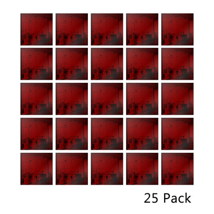 25 Pack Square Shaped Mirror Acrylic Pieces for Arts and Crafts