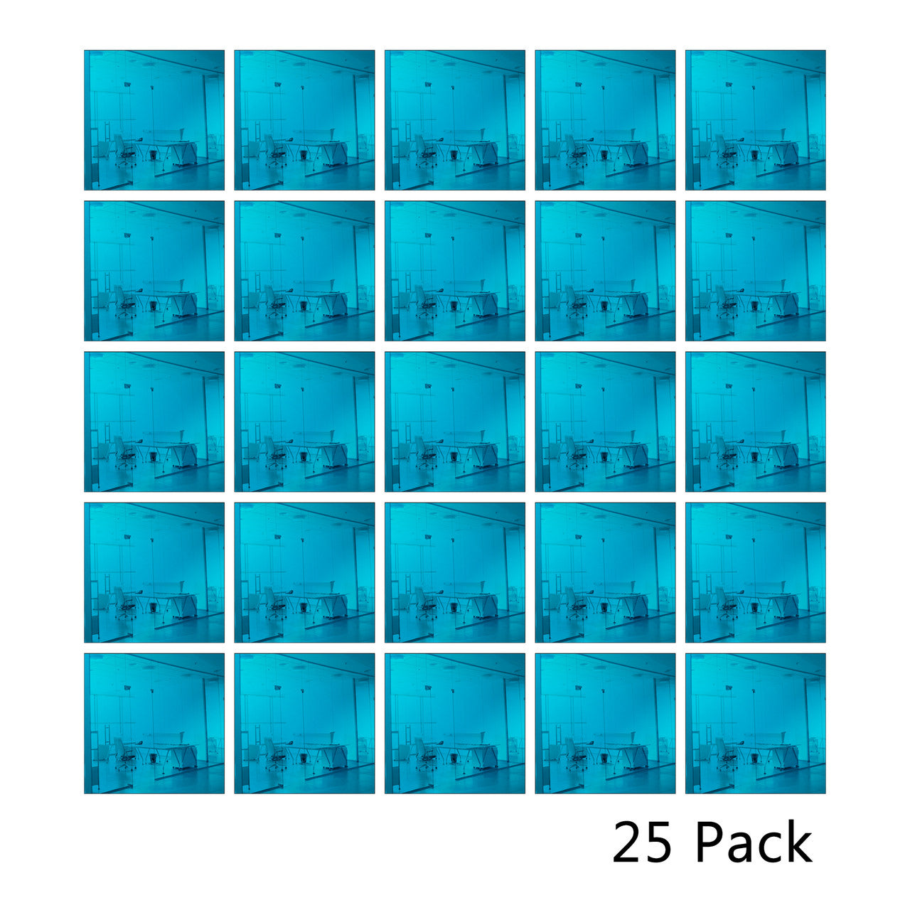 25 Pack Square Shaped Mirror Acrylic Pieces for Arts and Crafts
