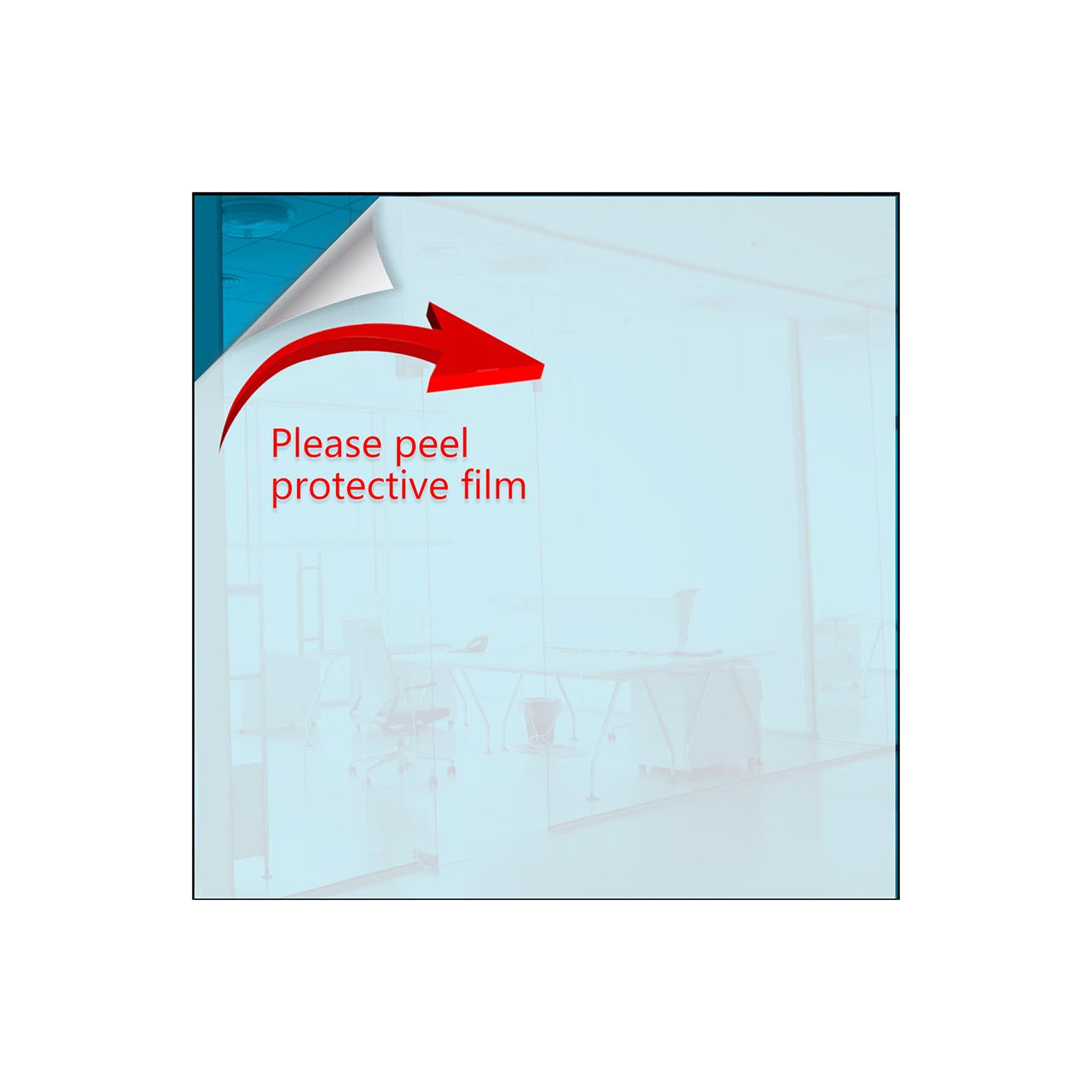 Medium Blue Square Shaped Mirror Acrylic Pieces for Arts and Crafts