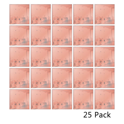 25 Pack Square Shaped Mirror Acrylic Pieces for Arts and Crafts