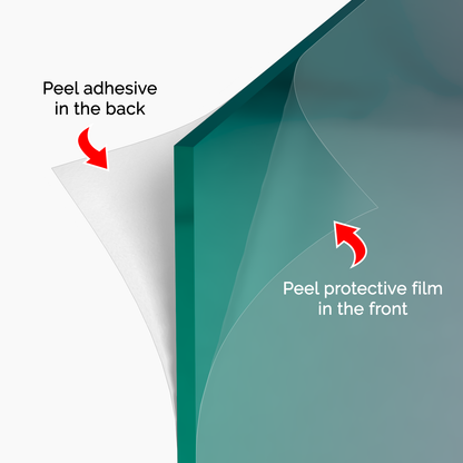 24" x 24" Acrylic Mirror Sheet with Adhesive Back