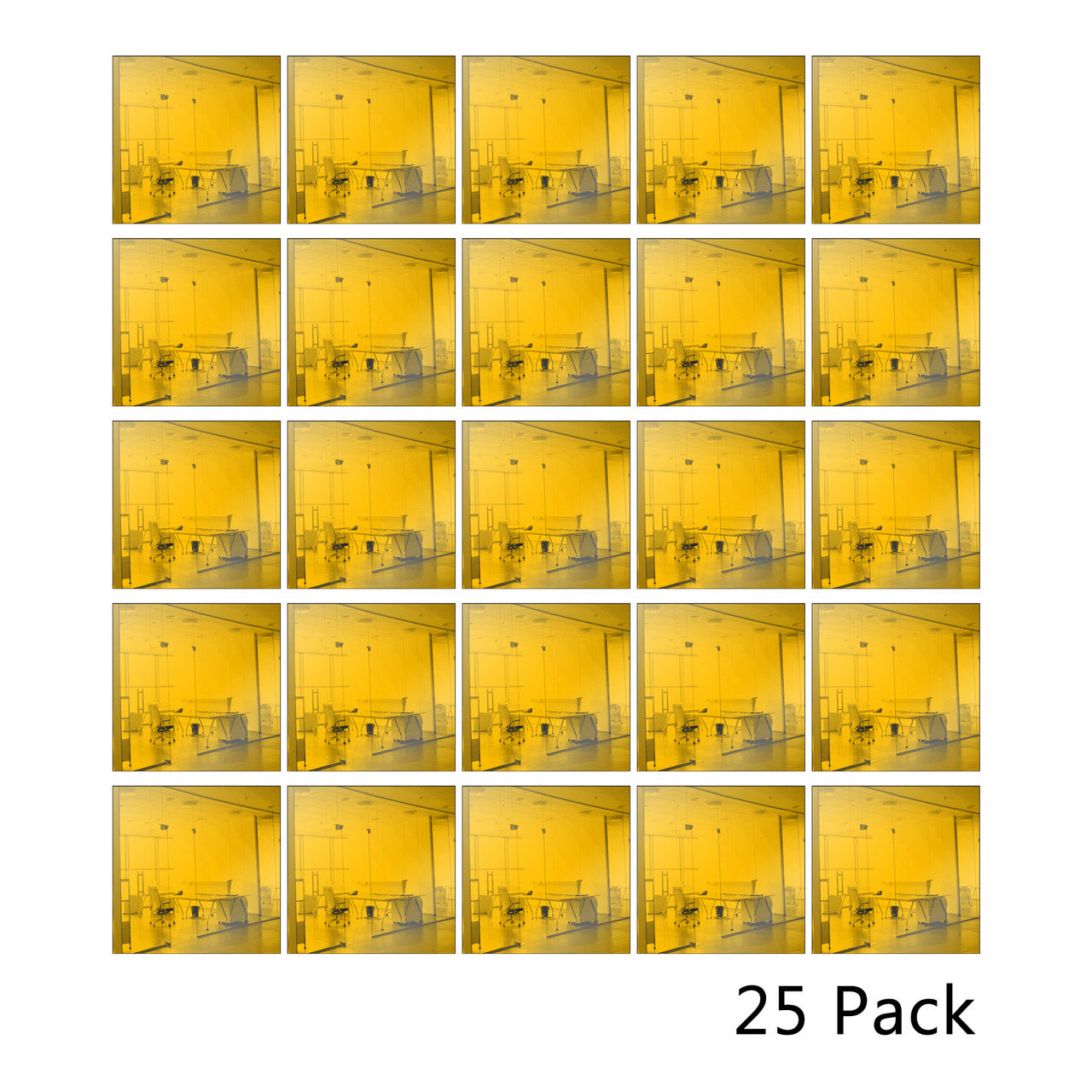 25 Pack Square Shaped Mirror Acrylic Pieces for Arts and Crafts