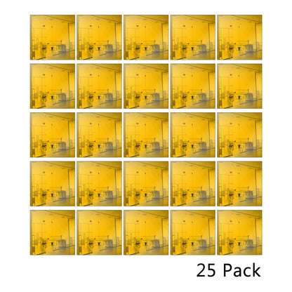 25 Pack Square Shaped Mirror Acrylic Pieces for Arts and Crafts