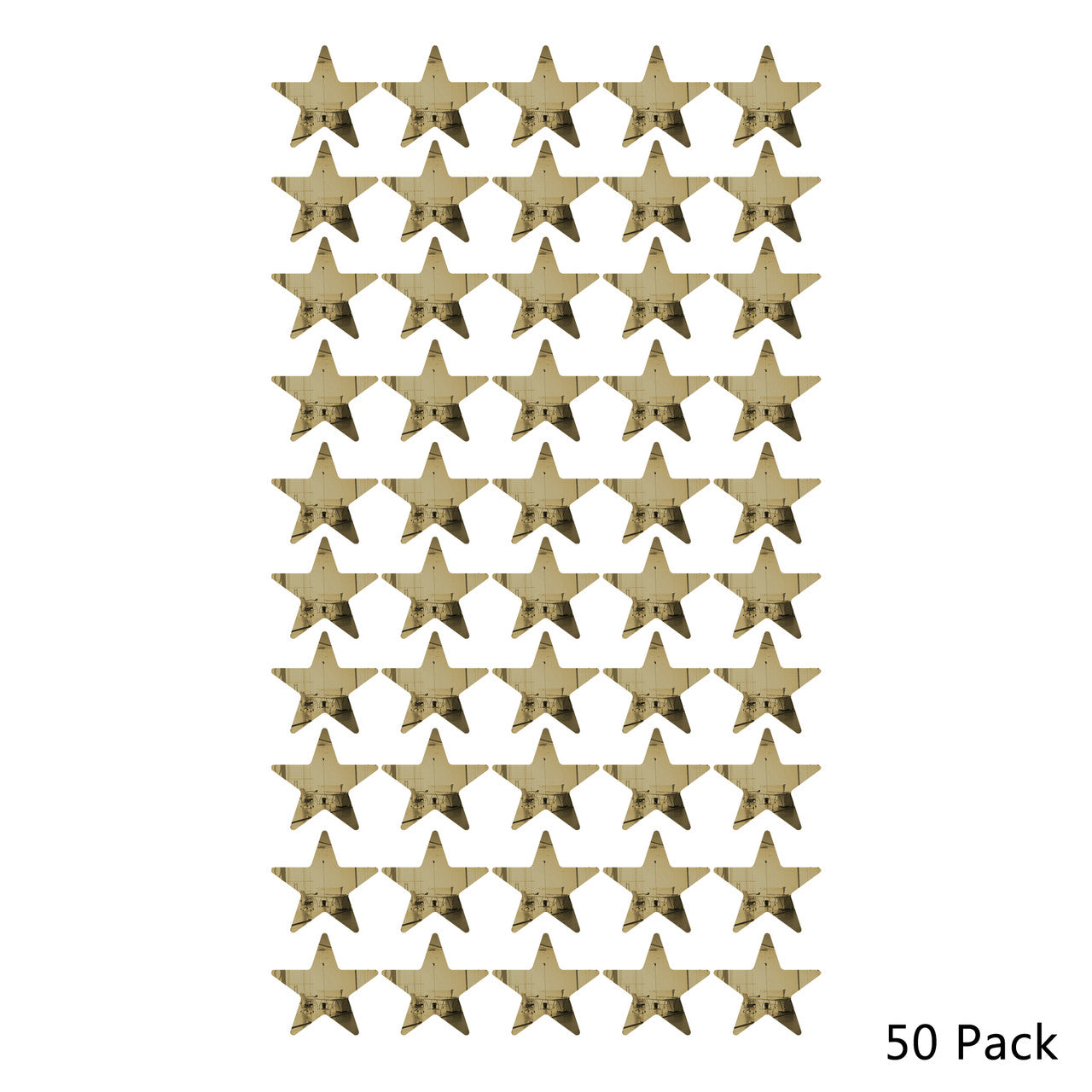 50 Pack Star Shaped Mirror Acrylic Pieces for Arts and Crafts