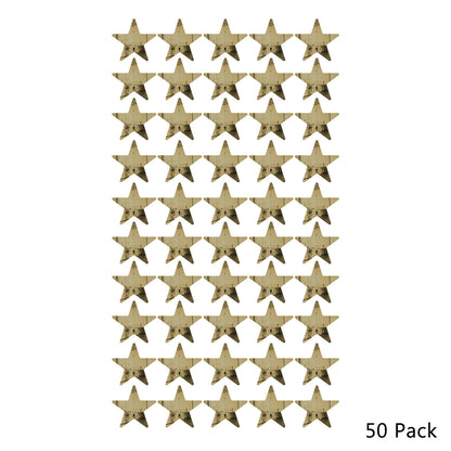 50 Pack Star Shaped Mirror Acrylic Pieces for Arts and Crafts