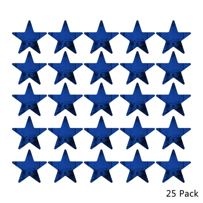 25 Pack Star Shaped Mirror Acrylic Pieces for Arts and Crafts