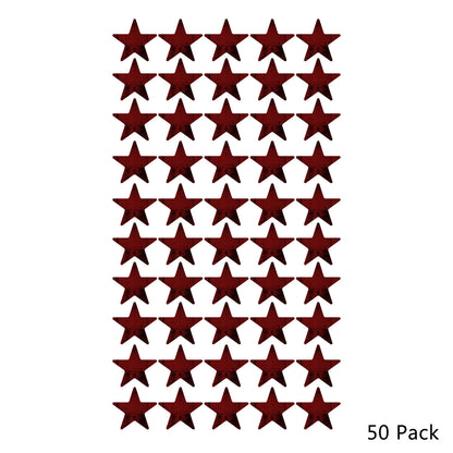 50 Pack Star Shaped Mirror Acrylic Pieces for Arts and Crafts
