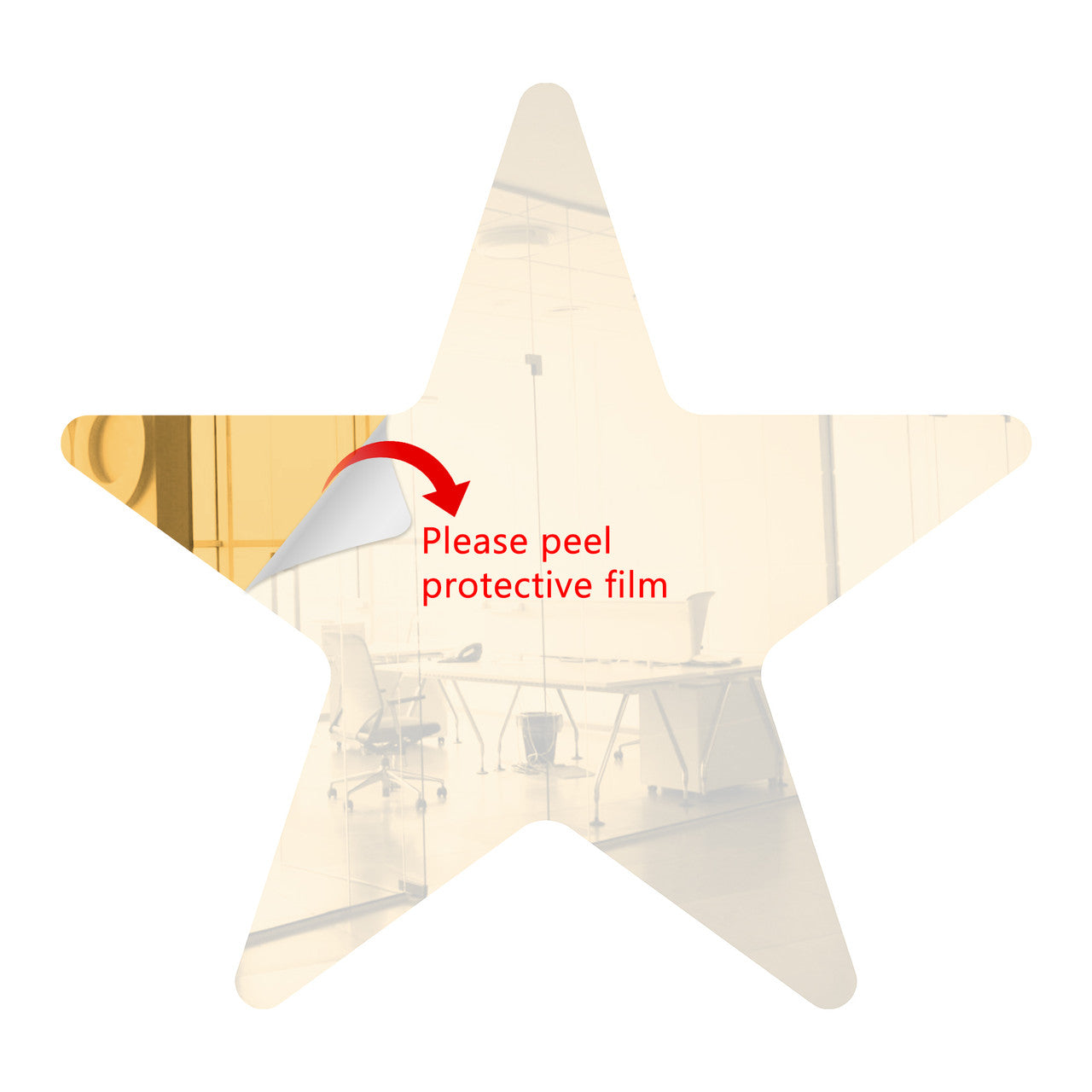 25 Pack Star Shaped Mirror Acrylic Pieces for Arts and Crafts