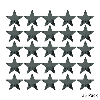 25 Pack Star Shaped Mirror Acrylic Pieces for Arts and Crafts