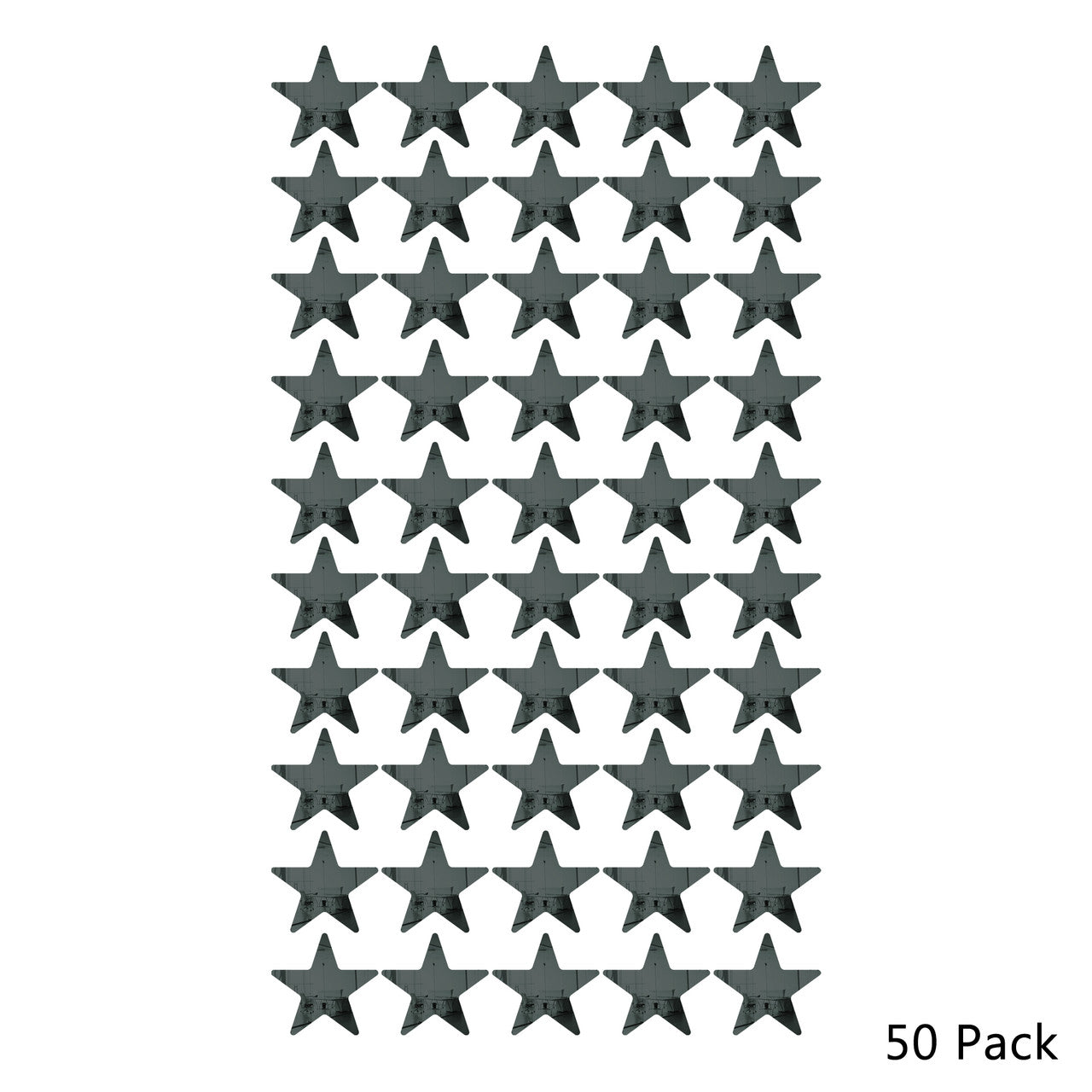50 Pack Star Shaped Mirror Acrylic Pieces for Arts and Crafts