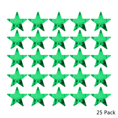 25 Pack Star Shaped Mirror Acrylic Pieces for Arts and Crafts