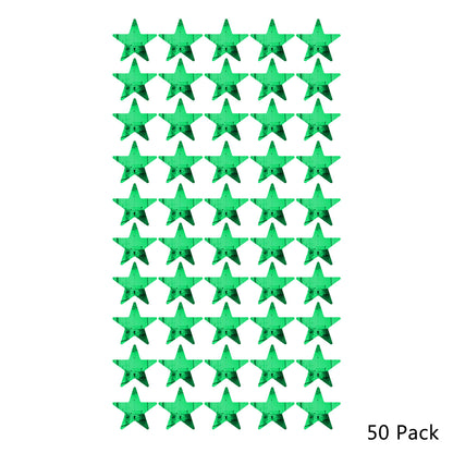 50 Pack Star Shaped Mirror Acrylic Pieces for Arts and Crafts