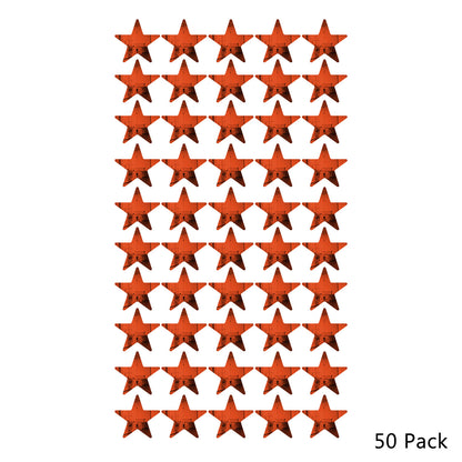 50 Pack Star Shaped Mirror Acrylic Pieces for Arts and Crafts