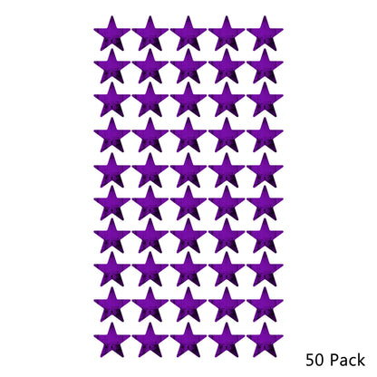 50 Pack Star Shaped Mirror Acrylic Pieces for Arts and Crafts