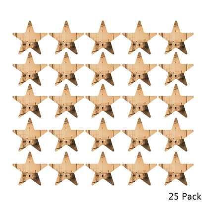 25 Pack Star Shaped Mirror Acrylic Pieces for Arts and Crafts