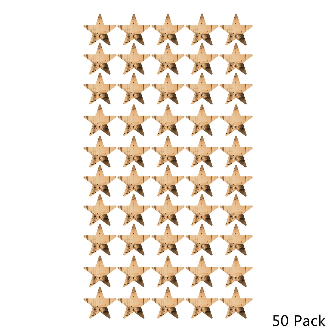 50 Pack Star Shaped Mirror Acrylic Pieces for Arts and Crafts
