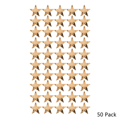 50 Pack Star Shaped Mirror Acrylic Pieces for Arts and Crafts