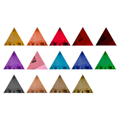 25 Pack Triangle Shaped Mirror Acrylic Pieces for Arts and Crafts